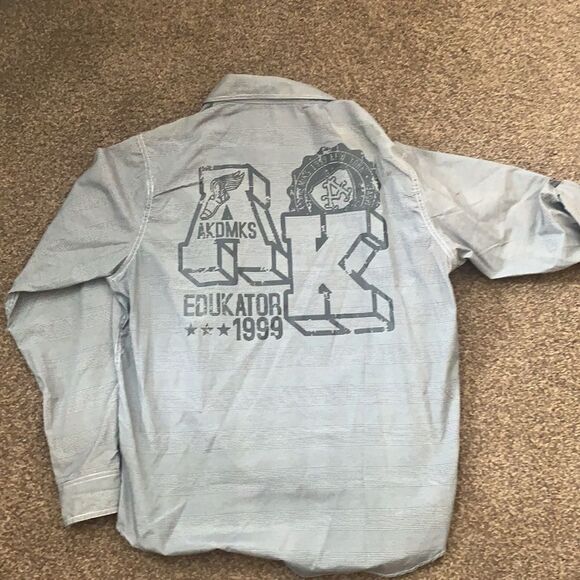 😊 3/$30 
NWT Men’s Akademiks Button Down Long Sleeve XL black/white plaid - Picture 9 of 11